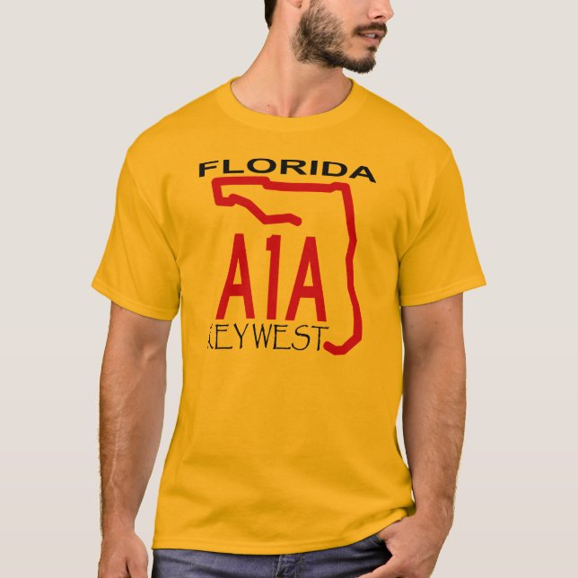 T-shirt A-1-A Key West s'allument (Devant)