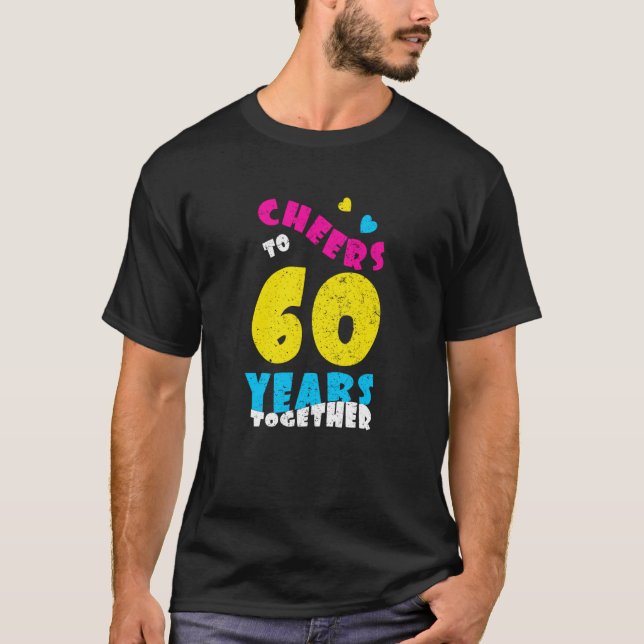 T-shirt À 60 ans ensemble 60e anniversaire de mariage (Devant)