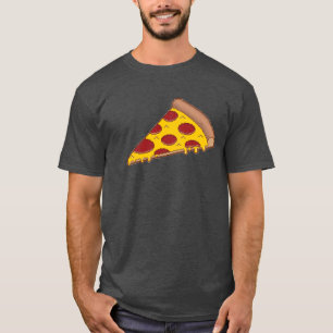 T-shirt à 8 bits d'obscurité de pizza