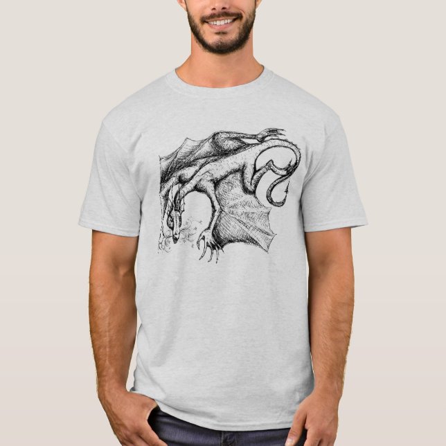 T-shirt à ailes de dragon (Devant)