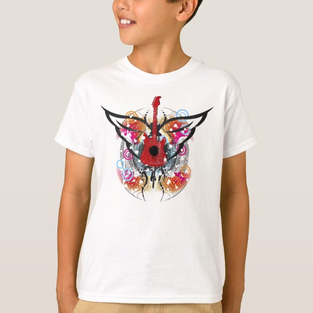 T-shirt à ailes de guitare (Devant)