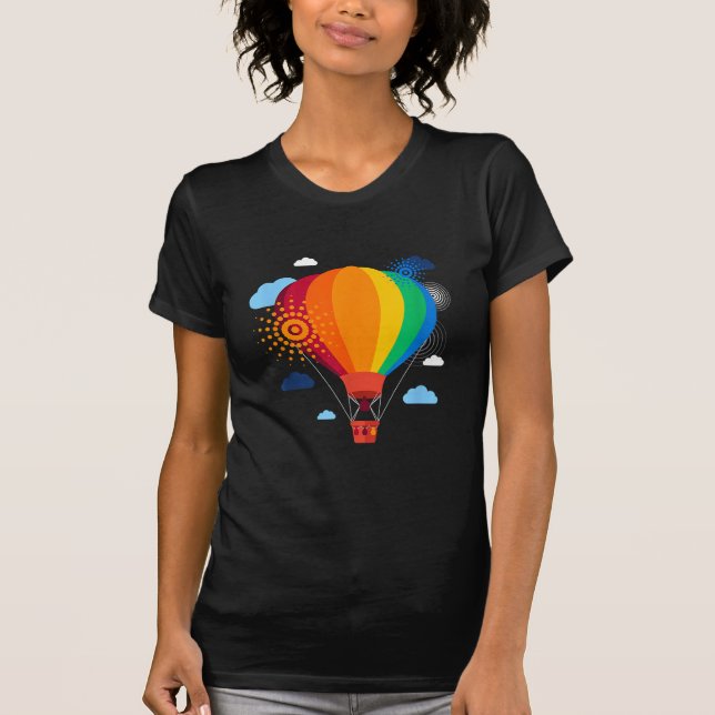 T-shirt à air chaud Balloon à air chaud Circuler F (Devant)