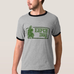T-Shirt à anneaux pour hommes Earth Day