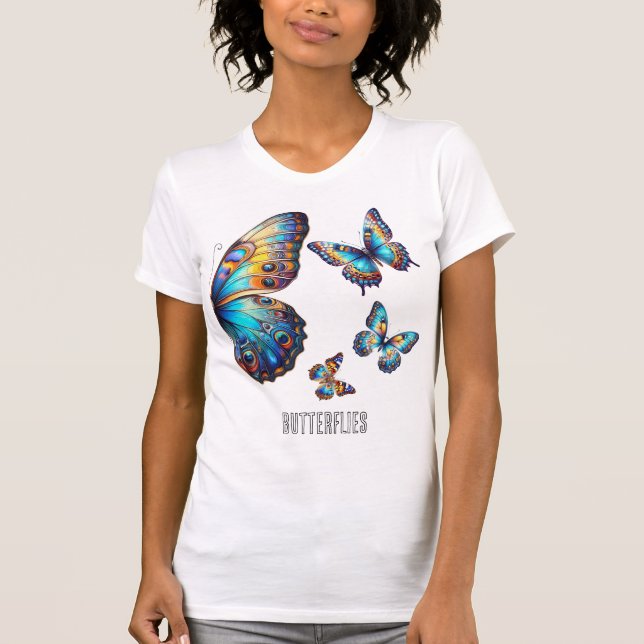 T-shirt A attrapé des papillons.  (Devant)