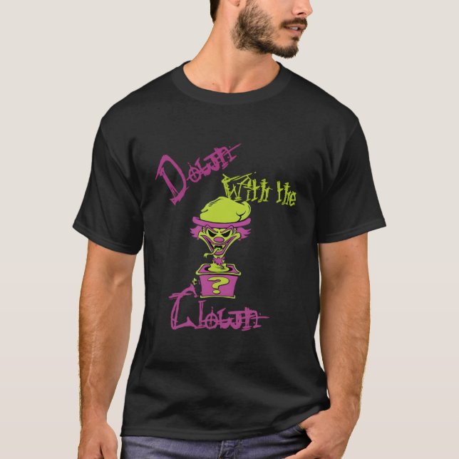 T-shirt A Bas Avec Le Clown Icp Pour Lui (Devant)