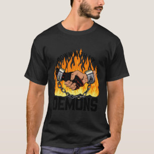 T-shirt A bas mes démons Deal Handshake Esthétique Humou