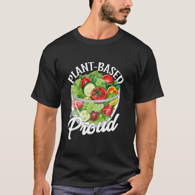 T-shirt À base de plantes et fière (Devant)