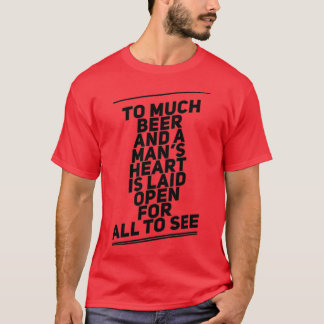 T-shirt à beaucoup de bière drôle t