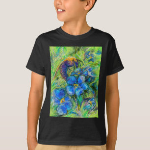 T-shirt A Bee & Forget-me-not Flowers