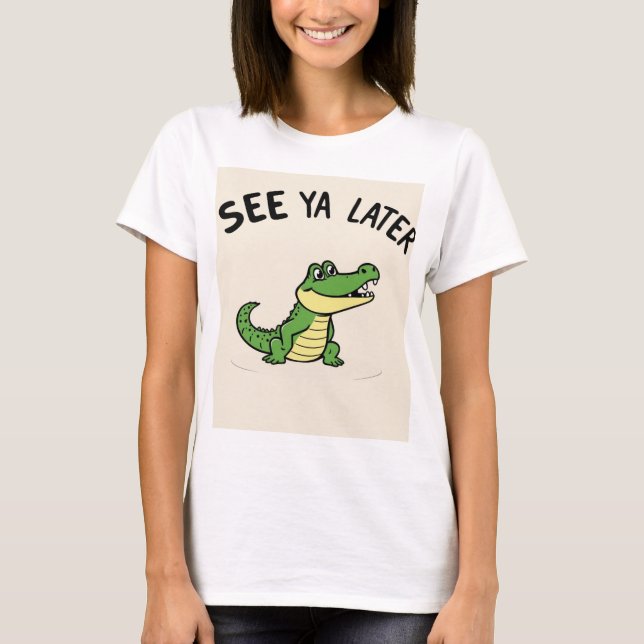 T-Shirt À Bientôt Alligator (Devant)