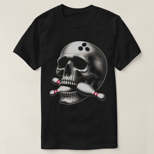 T-shirt à bille TA120-Bowling (Design devant)