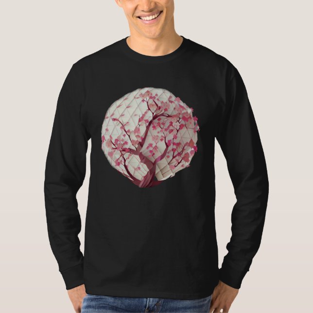 T-shirt A Blossoming Life Cherry Blossom Tree of life Glob (Devant)