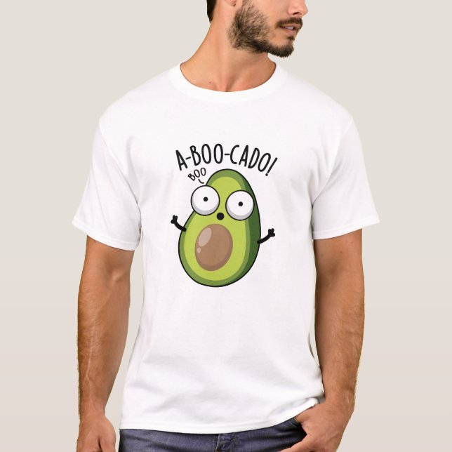 T-shirt A-boo-cado Drôle Avocado Puns Scare (Devant)