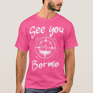 T-shirt À Bormio Randonnée Italie Vacances Ski Compas