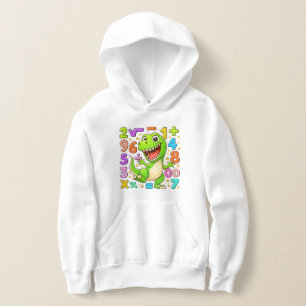 T-shirt à capuche avec des nombres de dinosaures m