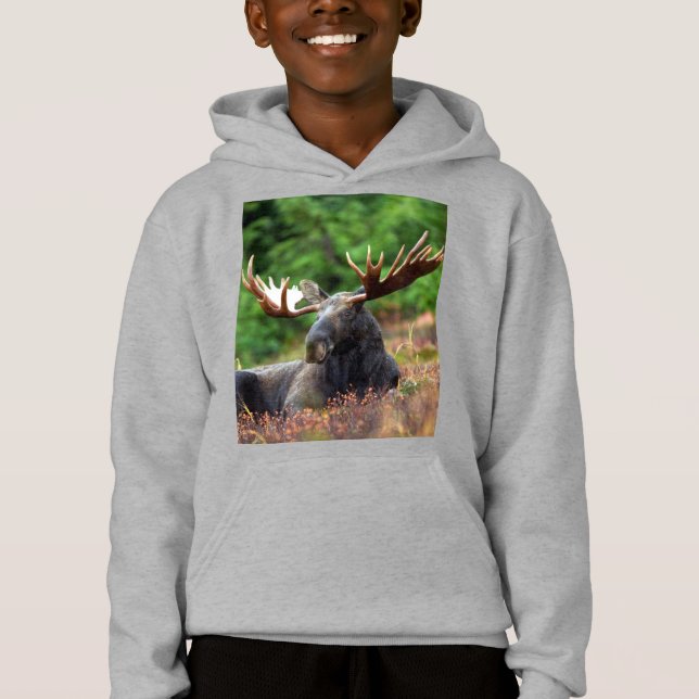 T-shirt à capuche d'orignal (Devant)