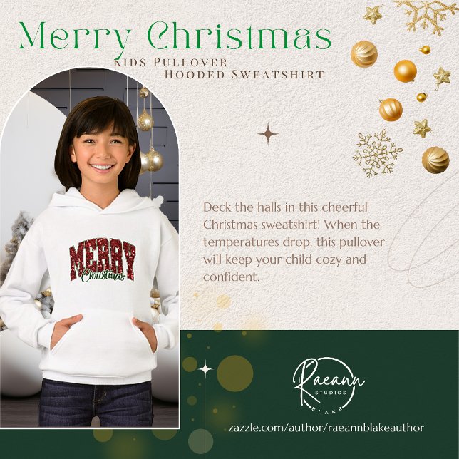 T-shirt à capuche pour enfant "Joyeux Noël" (Créateur téléchargé)