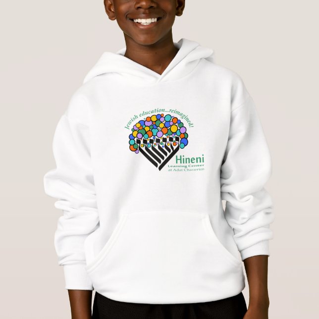 T-shirt à capuche pour enfants du Hineni Learning  (Devant)