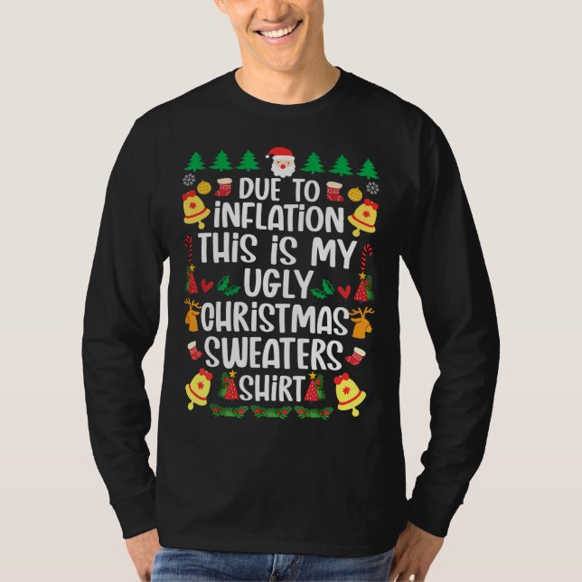 T-shirt A cause de l'inflation, voici mon vilain pull de N (Devant)