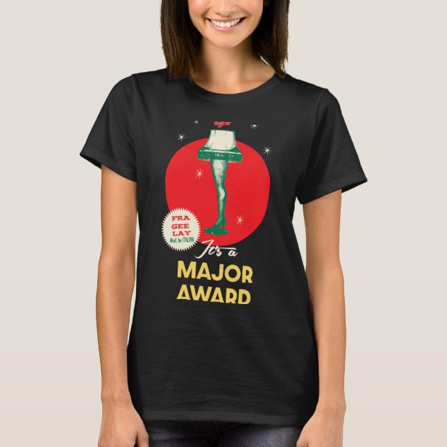 T-shirt A Christmas Story Leg Lamp Major Award  (Devant)