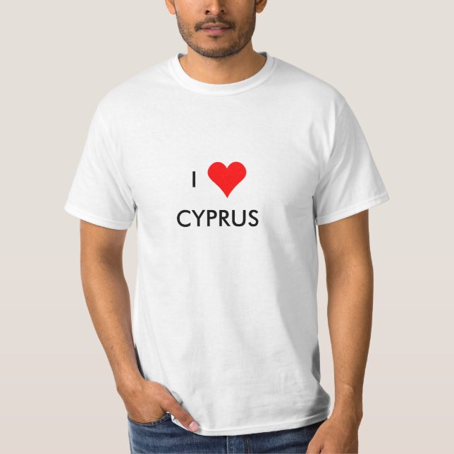 T-shirt à coeur chypre (Devant)