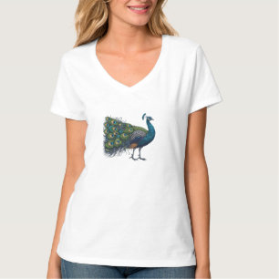 T-Shirt à col blanc féminin