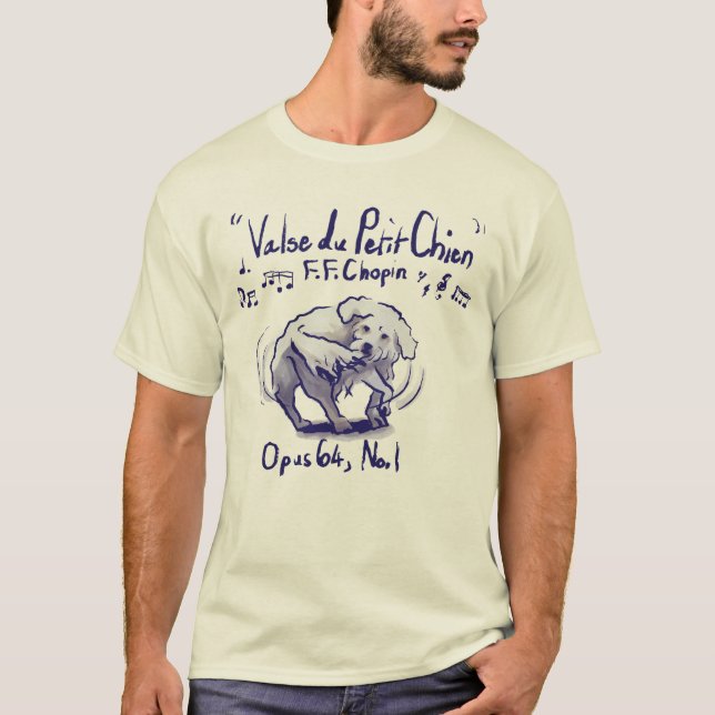 T-Shirt à col rond Chopin Minute Waltz (Devant)