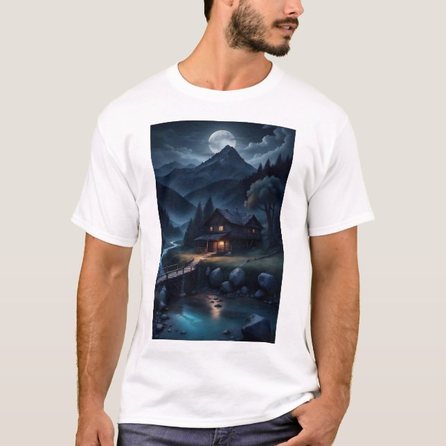 T-shirt à col rond, T-shirt pour homme (Devant)