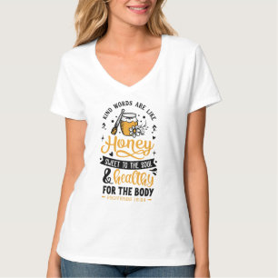 T-shirt à col V de base pour femmes
