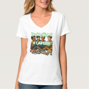 T-shirt à col V de base pour femmes