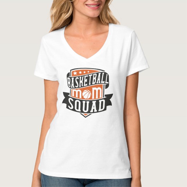 T-shirt à col V de base pour femmes (Devant)