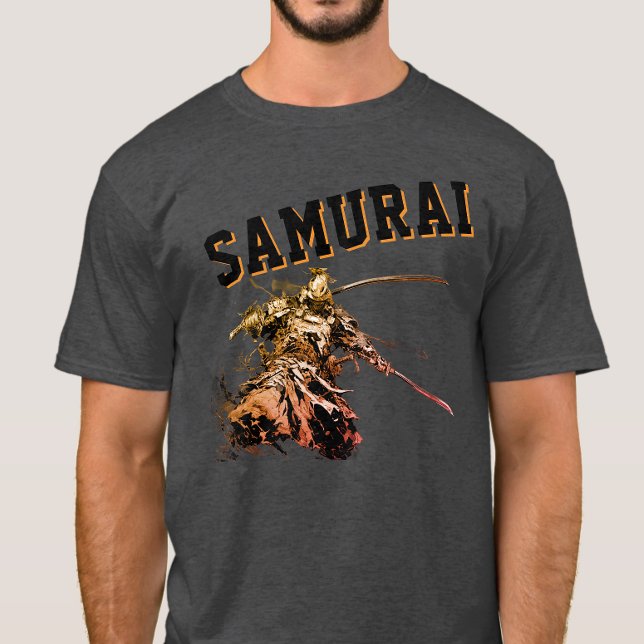 T-shirt A cool, nostalgic version of a Japanese samurai (Créateur téléchargé)