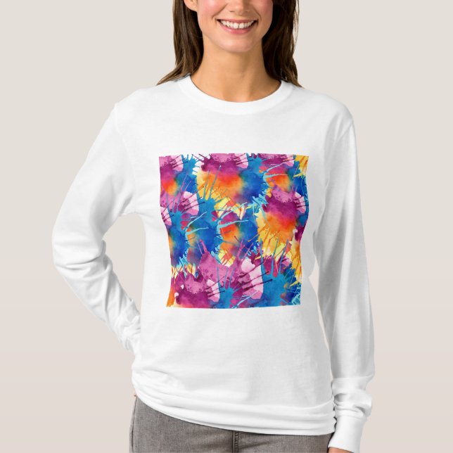 T-shirt à couleur mixte (Devant)