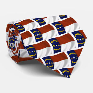 T-shirt à cravate drapeau de Caroline du Nord