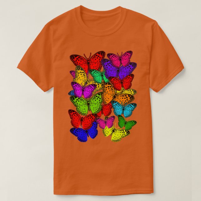 T-shirt A Critical Mass of Gorgeous Butterflies (Design devant)
