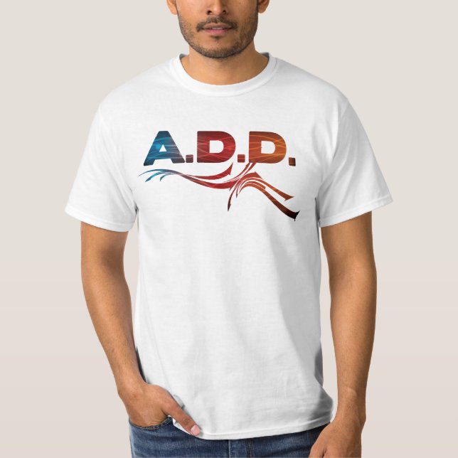 T-shirt A.D.D. Groupe de rock - chemise de fan (Devant)