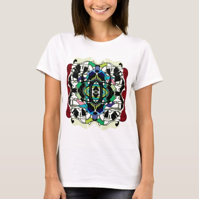 T-shirt à damiers (Devant)