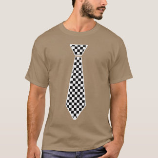 T-shirt à damiers Drapeau De Course Cravate Cute Necktie F