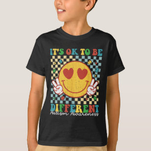 T-shirt à damiers Il Est Bon D'Être Différents Autistes