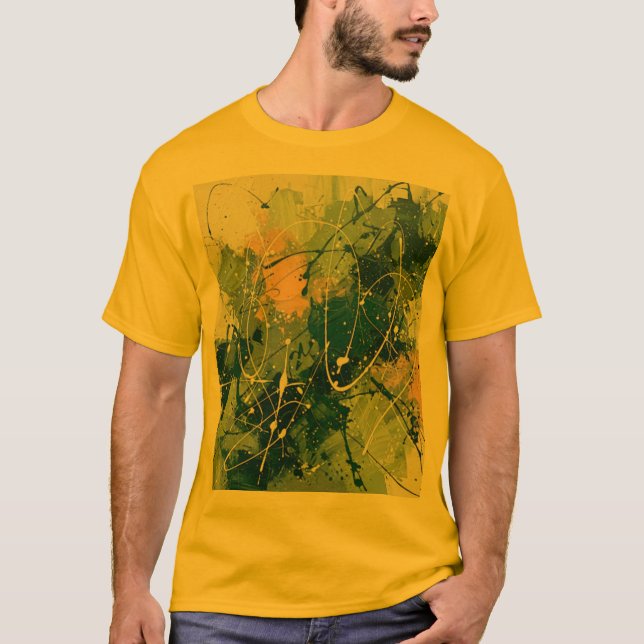 T-shirt A Dance in Green and  Gold (Devant)