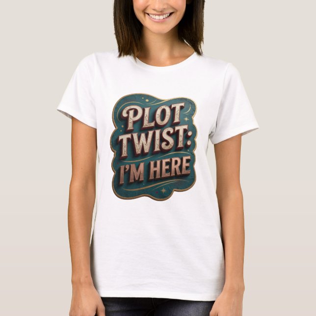 T-shirt à déclaration « Iconique Twist de l'intrig (Devant)