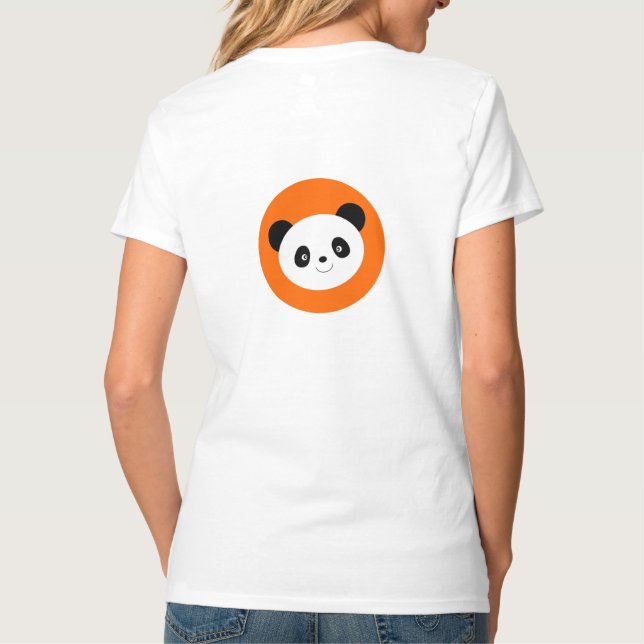 T-Shirt à design mignon de Panda (Dos)