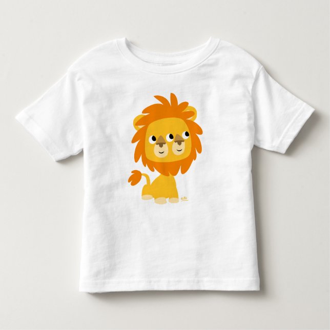 T-shirt à deux visages, le plus mignon lion en bas (Devant)
