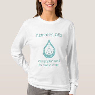 T-shirt à devis habile pour goutte d'huile essenti