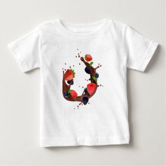 T-shirt à éclaboussure de fruits au chocolat