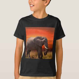 T-shirt à éléphant africain