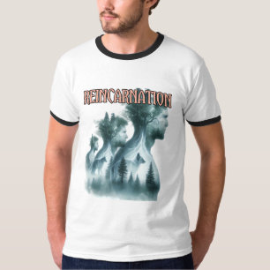 T-shirt à encolure contrastée pour homme