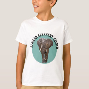 T-shirt A est pour African Elephant Keeper