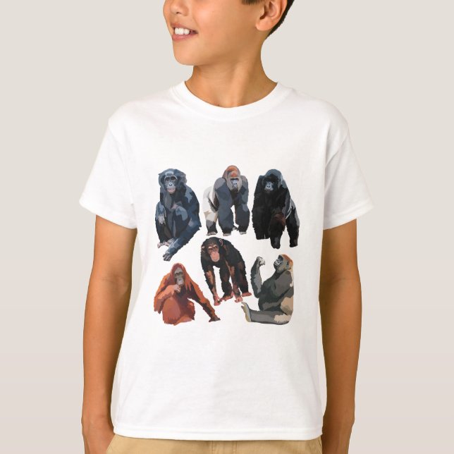 T-shirt A est pour Ape (Devant)