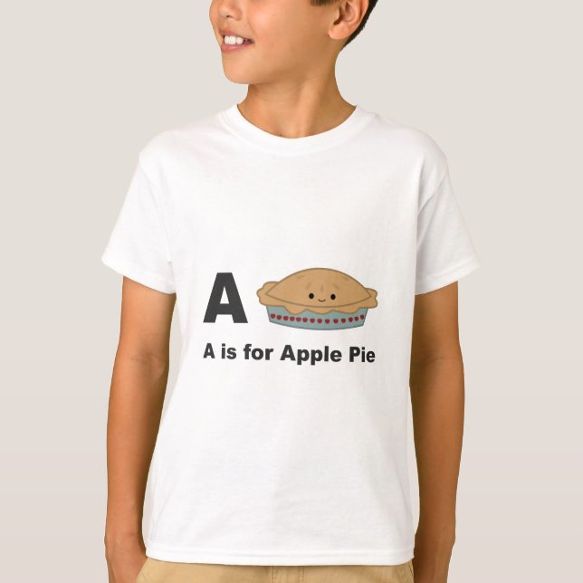T-shirt A est pour Apple Pie (Devant)